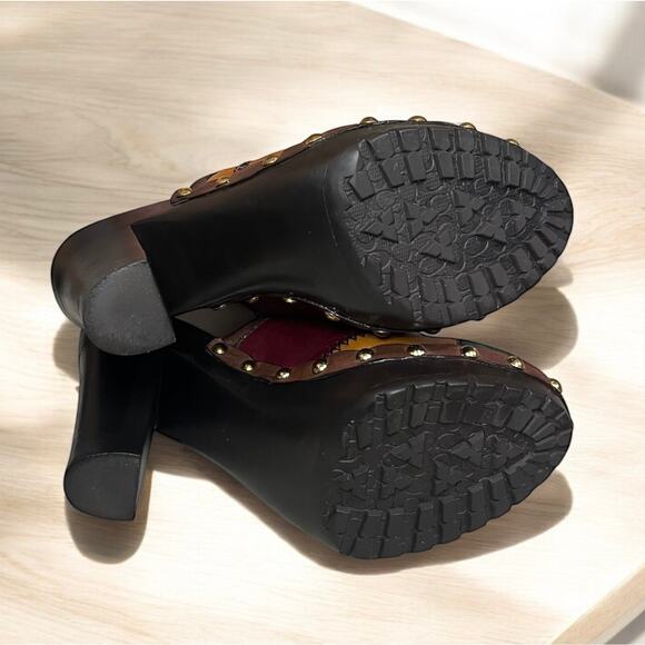 Y2K Coach Q242 Emilia Patchwork Leather Mule Size 6.5M - Picture 7 of 14
